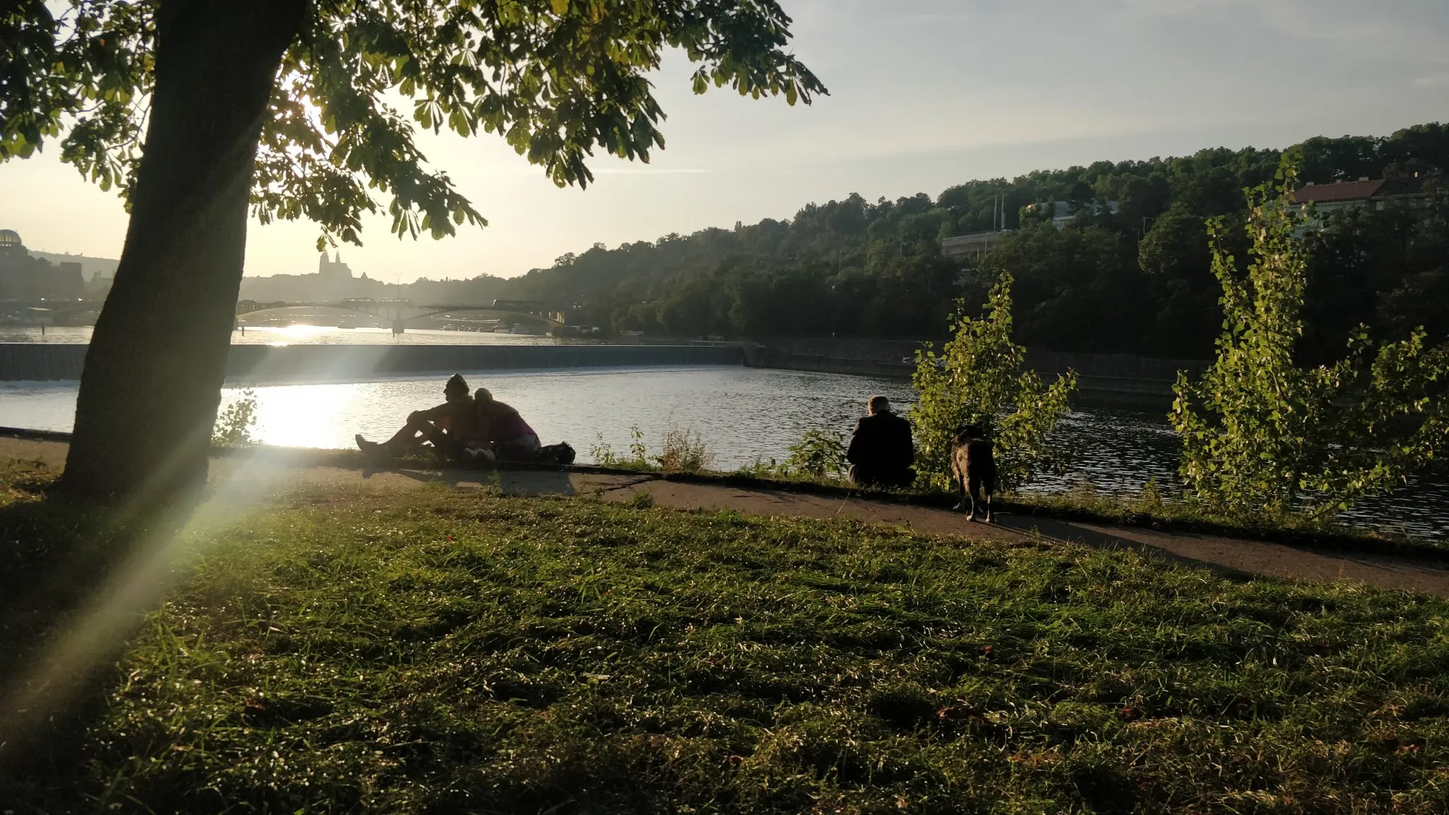 The west tip of Stvanice island